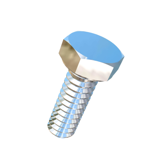 Titanium #10-24 X 9/16 inch UNC Fully Threaded Allied Titanium Hex Head Bolt (No Dimple)